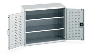 Bott Tool Storage Cupboards for workshops with Shelves and or Perfo Doors Bott Perfo Door Cupboard 1050Wx525Dx900mmH - 2 Shelves